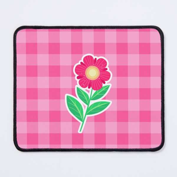Item preview, Pink Gingham Flower Pattern designed and sold by Mashmuh.