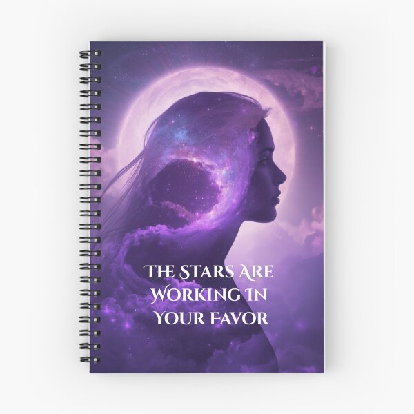 Item preview, The Stars Are Working in Your Favor | Cosmic Manifestation Affirmation designed and sold by MysticPurpleHue.