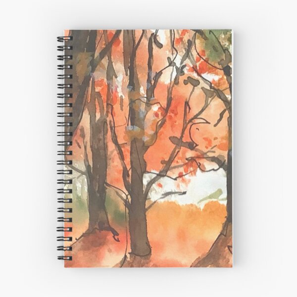 Item preview, Acuarela de árboles de otoño designed and sold by Harriet Wenske.