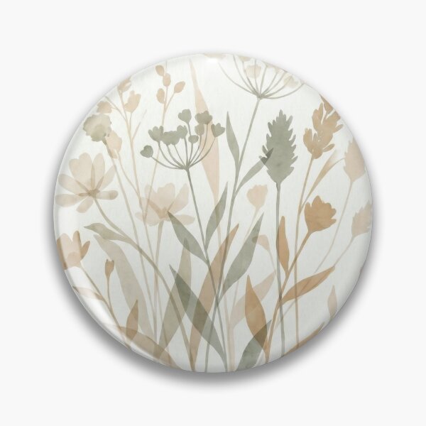 Item preview, Minimalist Wildflowers Meadow Boho Watercolor Illustration designed and sold by drhett09.