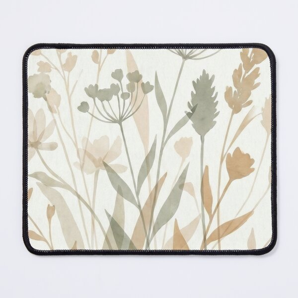 Item preview, Minimalist Wildflowers Meadow Boho Watercolor Illustration designed and sold by drhett09.