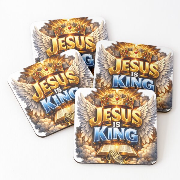 Item preview, Jesus Is King Christian Bible Verse Design designed and sold by Jesusloverbrand.