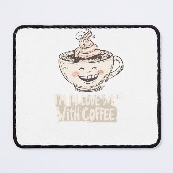 Item preview, I'm In Love With Coffee - Cute Retro Coffee Cup Illustration designed and sold by Chelevisuals.