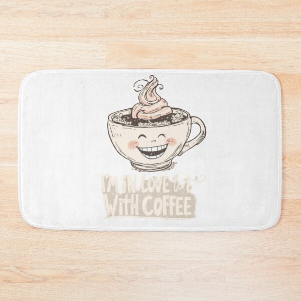 Item preview, I'm In Love With Coffee - Cute Retro Coffee Cup Illustration designed and sold by Chelevisuals.