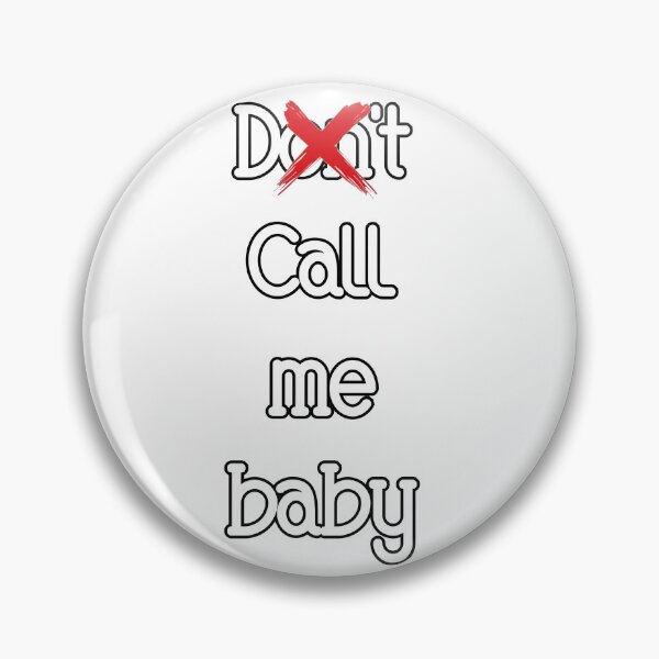 Item preview, Call Me Baby (But Not That) – Funny Minimalist Typography Design designed and sold by halibutgoatramb.