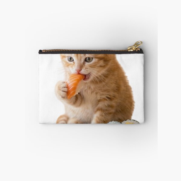 Item preview, Cute Cat Enjoying Sushi – Adorable Food Lover designed and sold by Carrinho21.