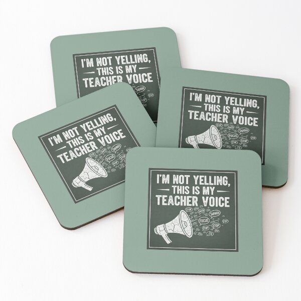 Item preview, I'm Not Yelling, This Is My Teacher Voice – Funny Megaphone Teacher Appreciation Gift designed and sold by PixelQ.