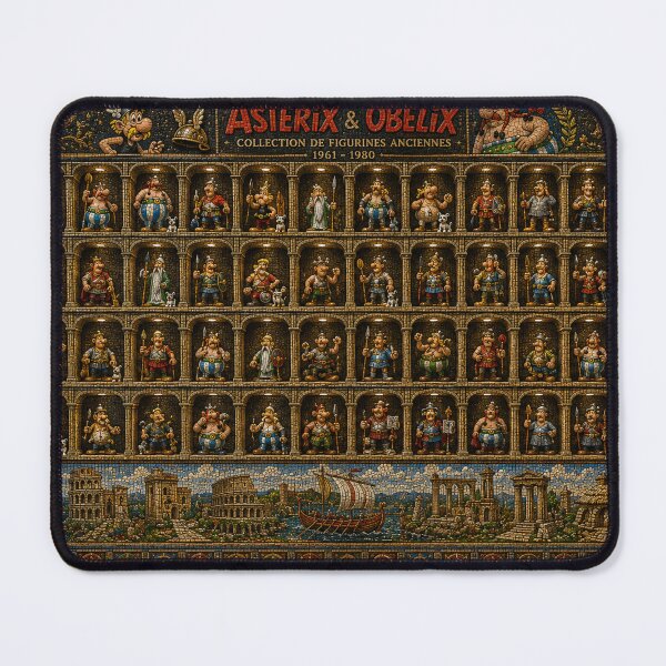 Item preview, Asterix & Obelix – Vintage Figurine Collection in 3D Micro-Mosaic designed and sold by JcAbstractArt.