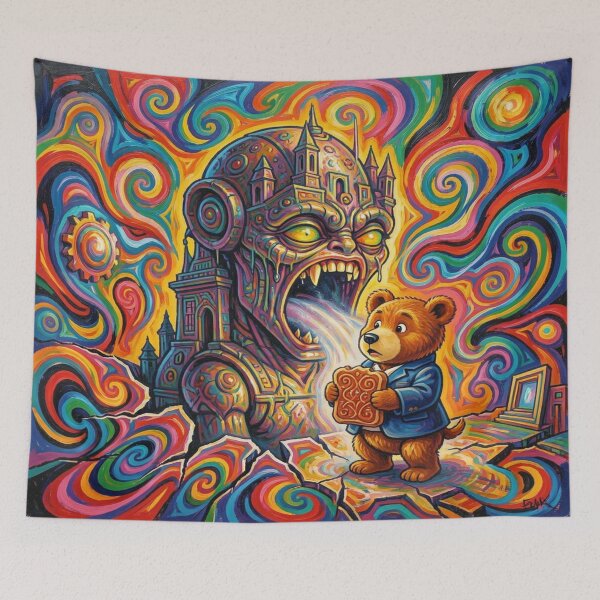 Item preview, Paddington encounters an alien temple entity in the psychedelic multiverse designed and sold by FotoworldEdel.