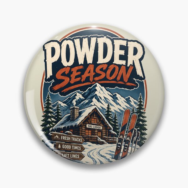 Item preview, Powder Season Vintage Ski Lodge designed and sold by Mr Lee.
