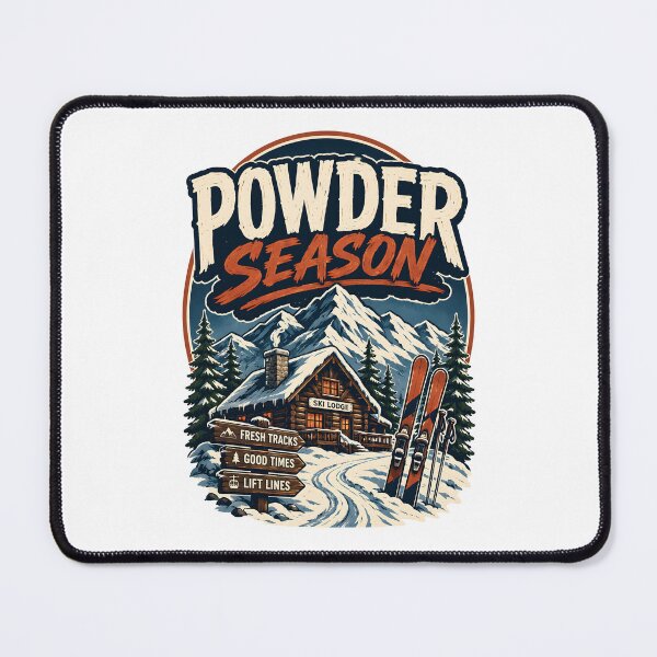 Item preview, Powder Season Vintage Ski Lodge designed and sold by Mr Lee.