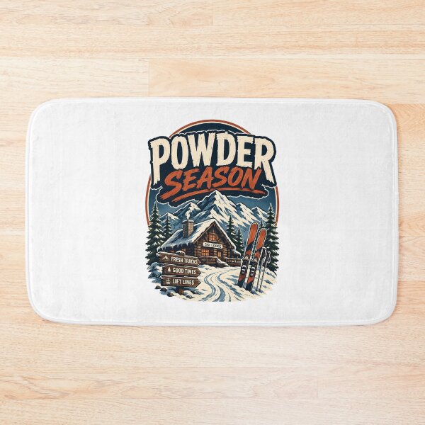 Item preview, Powder Season Vintage Ski Lodge designed and sold by Mr Lee.