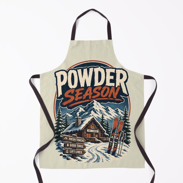 Item preview, Powder Season Vintage Ski Lodge designed and sold by Mr Lee.