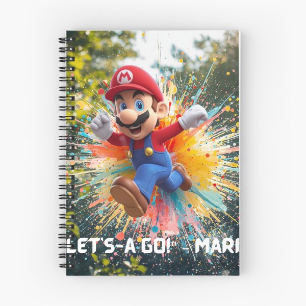 Artikelvorschau, Auf geht's! Mario Splash Art – Farbenfrohes Gaming-Charakterdesign | Geschenk für Retro-Gamer entworfen und verkauft von GloboStyle Design .