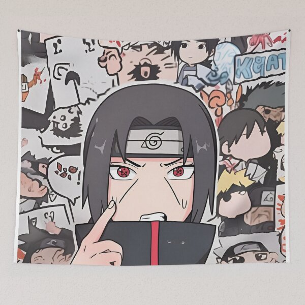 Item preview, Itachi Uchiha Chibi Collage Poster | Cute Naruto Anime Aesthetic Art designed and sold by Dyan4.