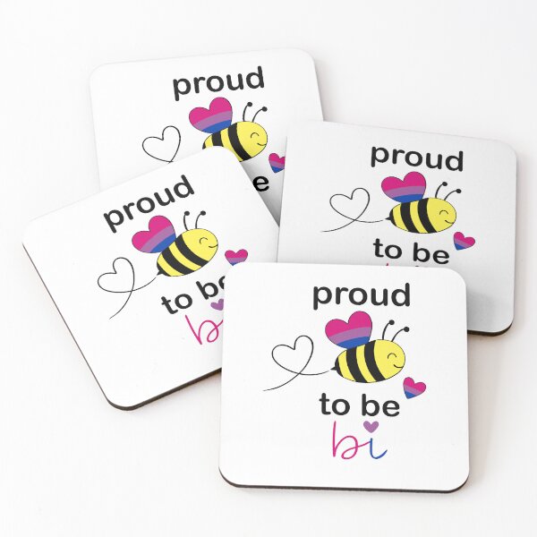 Item preview, Bi Pride Bee – Cute Bumblebee with Bisexual Pride Hearts | LGBTQ+ Pride Design designed and sold by klebtgut.