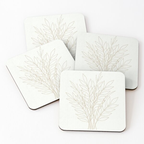 Item preview, Minimalist Botanical Line Art Leaves Illustration designed and sold by drhett09.