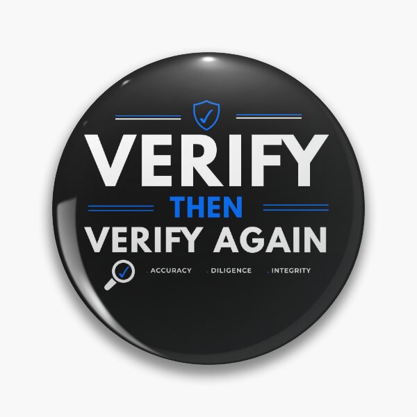 Item preview, Verify Then Verify Again | CPA Auditor Accounting Humor Design designed and sold by FCA SIR MERCH .