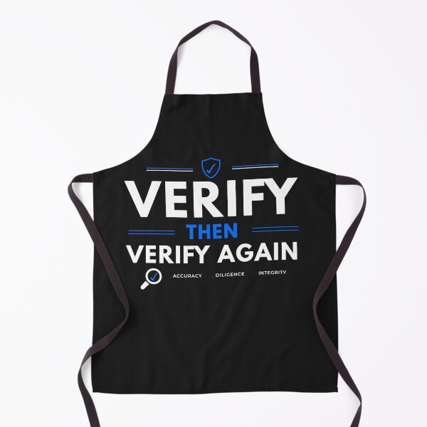 Item preview, Verify Then Verify Again | CPA Auditor Accounting Humor Design designed and sold by FCA SIR MERCH .