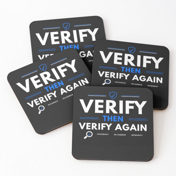 Item preview, Verify Then Verify Again | CPA Auditor Accounting Humor Design designed and sold by FCA SIR MERCH .