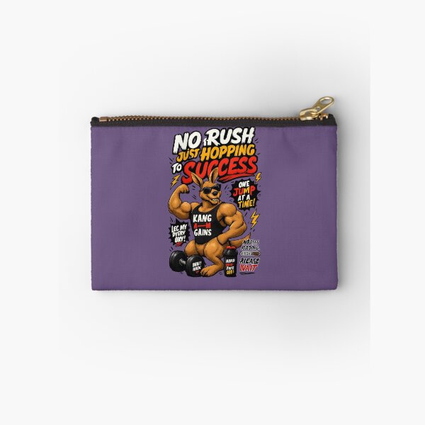Item preview, No Rush Just Hopping to Success Kangaroo Motivation designed and sold by mr.bardook.