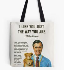 Mr Rogers Inspiring Quotes Tote Bag