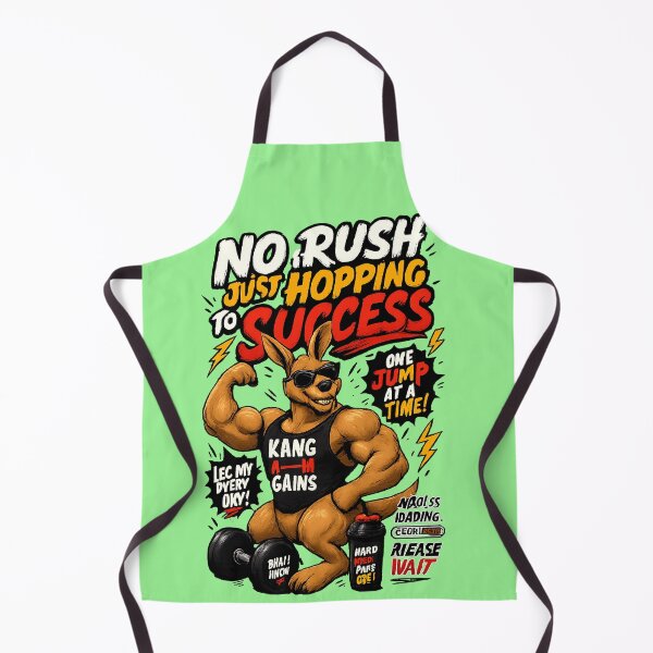 Item preview, No Rush Just Hopping to Success Kangaroo Motivation designed and sold by mr.bardook.