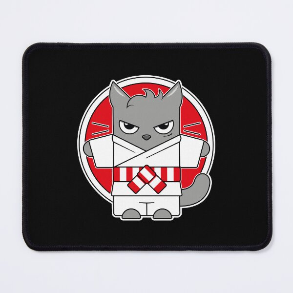 Item preview, Red White Belt Judo Cat designed and sold by eve streets.