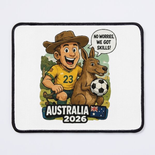 Item preview, Australia 2026 Soccer Fan Sticker designed and sold by Pixanova.