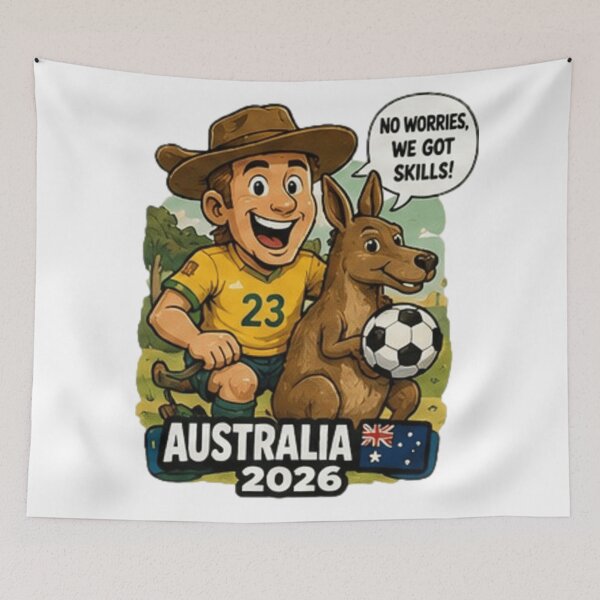 Item preview, Australia 2026 Soccer Fan Sticker designed and sold by syndia2209.
