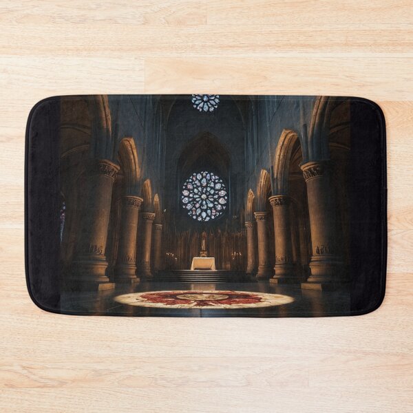 Item preview, Cathedral Wolf Window With Crimson Altar designed and sold by GeoWhimsy Studio.