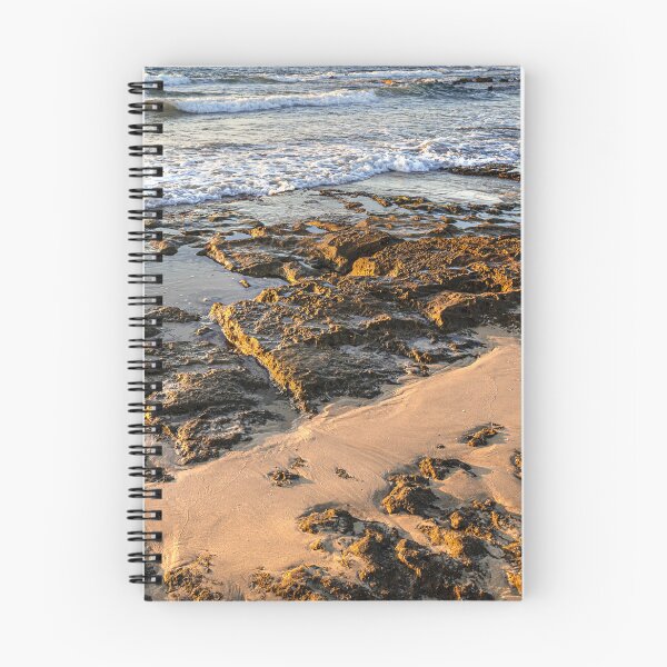 Item preview, Golden Hour Sunset on Rocky Sea Beach Coastline Landscape designed and sold by MariaAbaza.