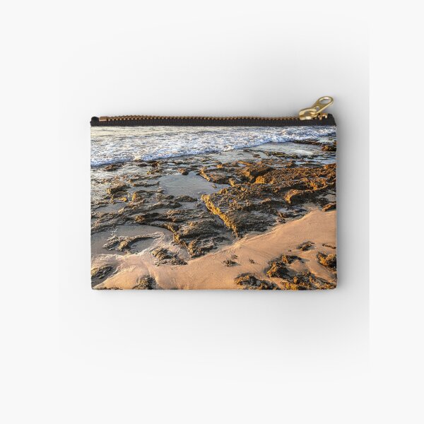 Item preview, Golden Hour Sunset on Rocky Sea Beach Coastline Landscape designed and sold by MariaAbaza.