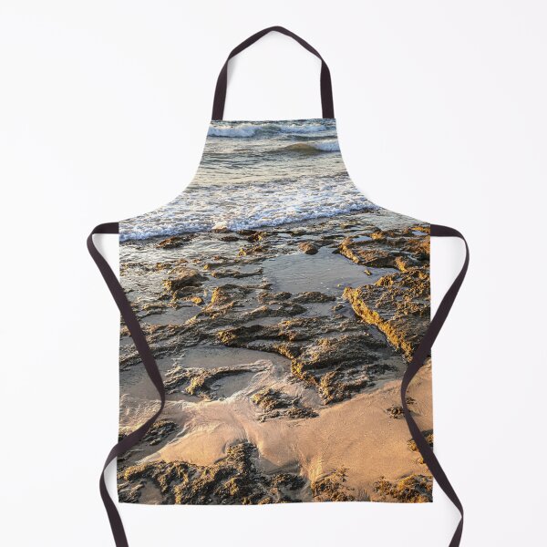 Item preview, Golden Hour Sunset on Rocky Sea Beach Coastline Landscape designed and sold by MariaAbaza.