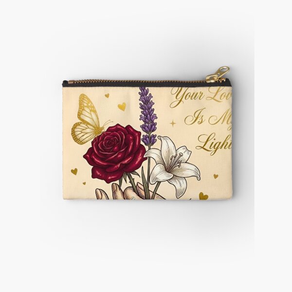 Item preview, Your Love Is My Light Vintage Hand Holding Bouquet Butterfly Engraving designed and sold by Good Vibes .