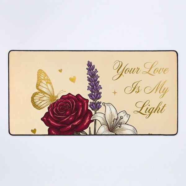 Item preview, Your Love Is My Light Vintage Hand Holding Bouquet Butterfly Engraving designed and sold by Good Vibes .