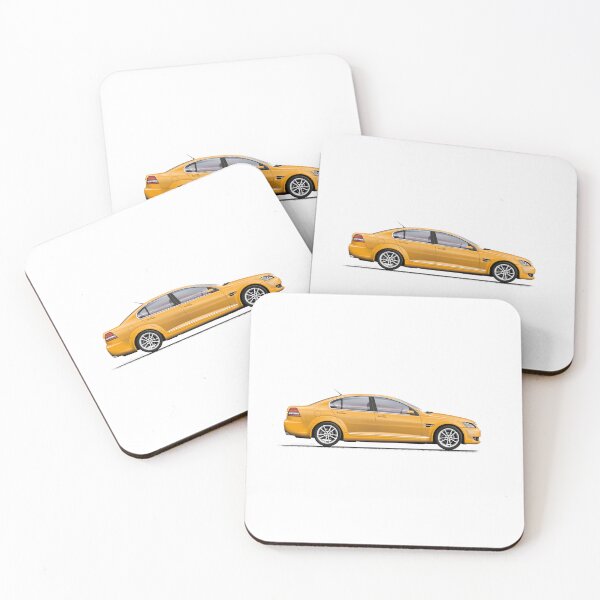Item preview, Holden VE Calais V 2009 Hazard Yellow designed and sold by Grubby Fingers Aircraft Illustration.