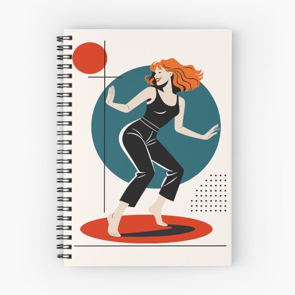 Item preview, Retro Dancing Woman Line Art designed and sold by Studio pod Burom.