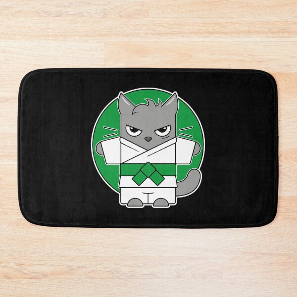 Item preview, Green Belt Judo Cat designed and sold by eve streets.