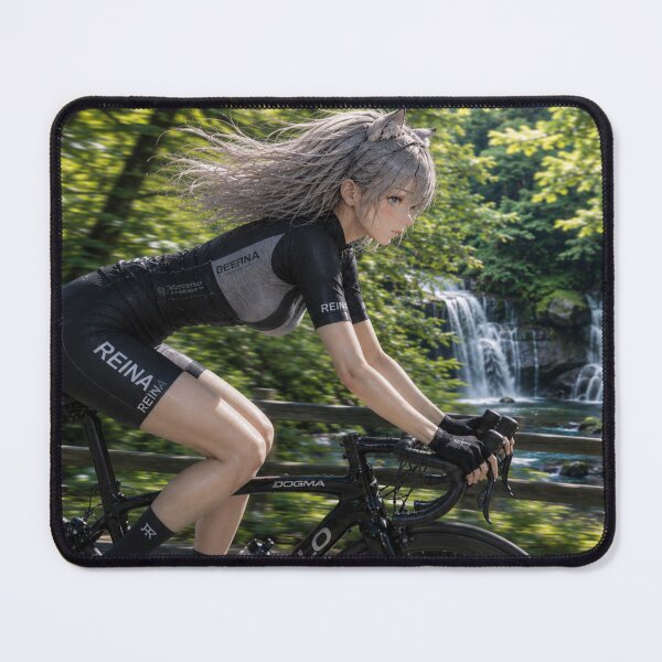 Item preview, REINA - Ride Through the Emerald Falls | Forest Escape Cycling designed and sold by RinaWorksJP.