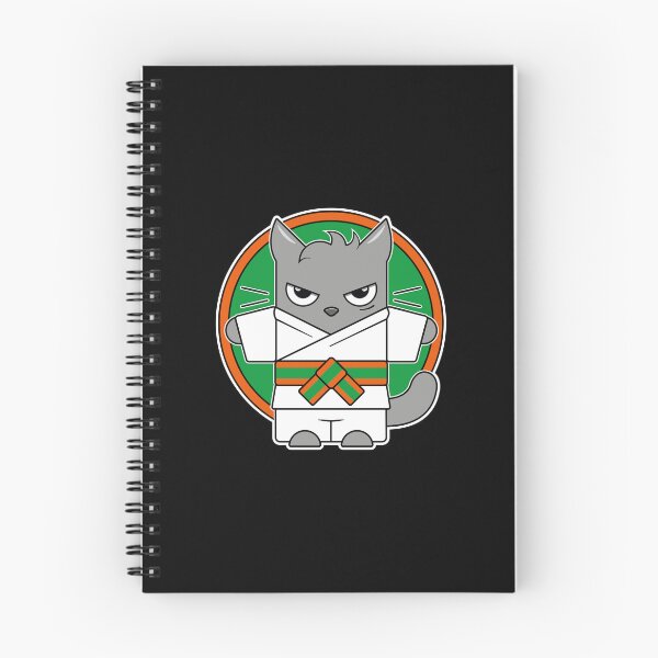 Item preview, Orange Green Belt Judo Cat designed and sold by eve streets.