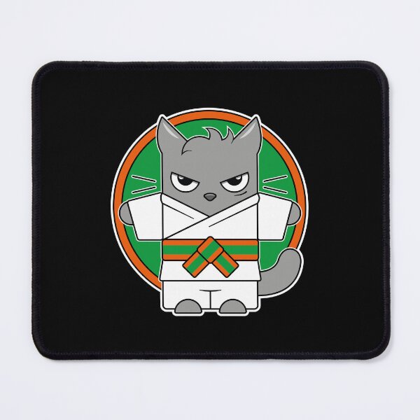 Item preview, Orange Green Belt Judo Cat designed and sold by eve streets.