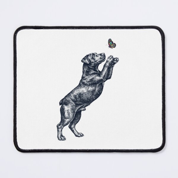 Item preview, Vintage Patterdale Terrier with Butterfly Dog Mom Owner designed and sold by TerryConnells.