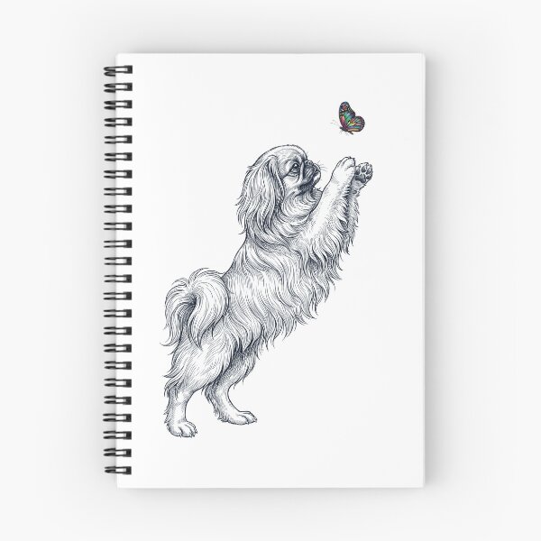 Item preview, Vintage Pekingese with Butterfly Dog Mom Owner designed and sold by TerryConnells.
