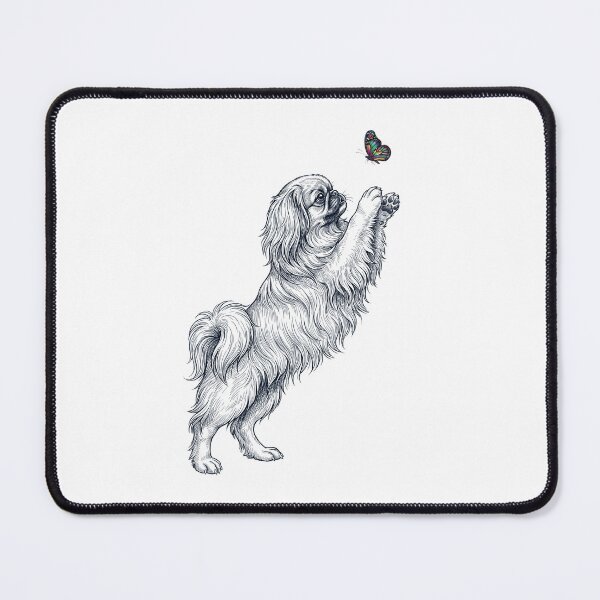 Item preview, Vintage Pekingese with Butterfly Dog Mom Owner designed and sold by TerryConnells.