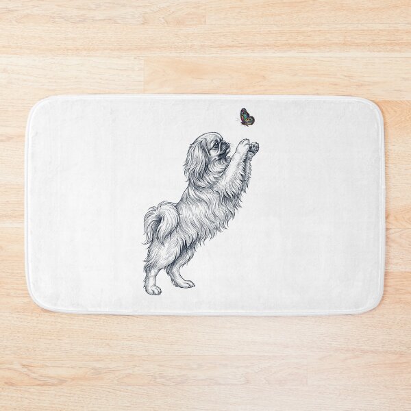 Artikelvorschau, Vintage-Pekinese mit Schmetterling, Hundemama-Besitzerin entworfen und verkauft von TerryConnells.