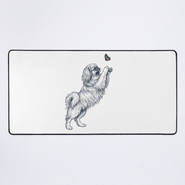 Item preview, Vintage Pekingese with Butterfly Dog Mom Owner designed and sold by TerryConnells.