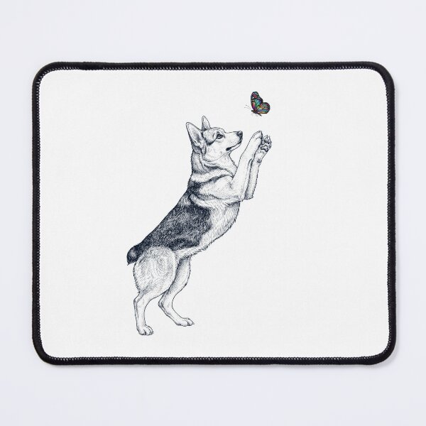Item preview, Vintage Pembroke Welsh Corgi with Butterfly Dog Mom Owner designed and sold by TerryConnells.