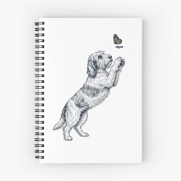 Item preview, Vintage Petit Basset Griffon Vendeen with Butterfly Dog Mom Owner designed and sold by TerryConnells.