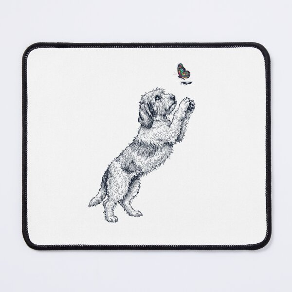 Item preview, Vintage Petit Basset Griffon Vendeen with Butterfly Dog Mom Owner designed and sold by TerryConnells.